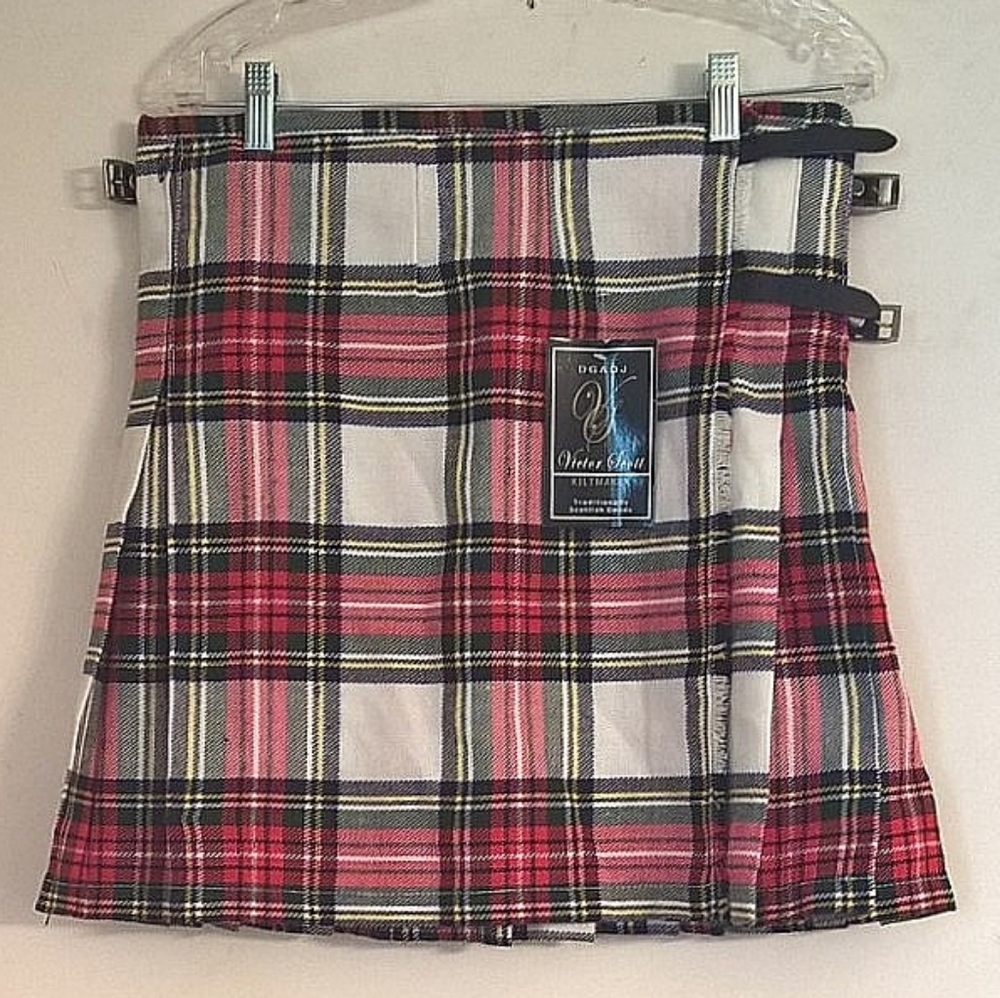 DGADJ Victor Scott Knee Length Kilt Skirt
